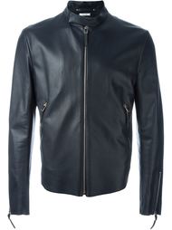 zip front leather jacket Paul Smith