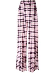 расклешенные брюки в клетку MSGM