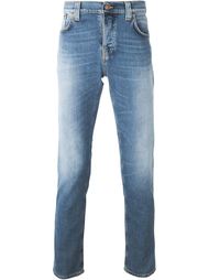 'Salty Stone' stretch fabric straight leg jeans Nudie Jeans Co