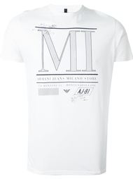 футболка с принтом-логотипом Armani Jeans