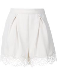 Lace Tuck Shorts Zimmermann