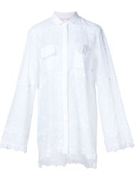 appliqué flower shirt Giamba