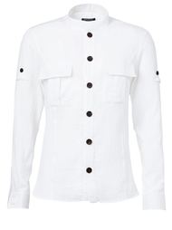 рубашка в рубчик Balmain