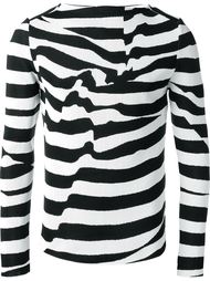 distorted stripes print jumper Juun.J