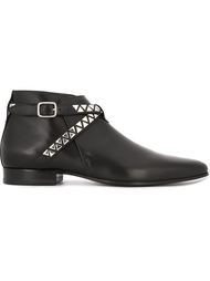 сапоги по щиколотку с заклепками Saint Laurent