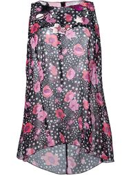 floral and star print top Giamba