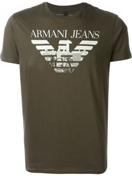 футболка с принтом-логотипом Armani Jeans