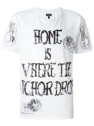 футболка 'Home is where the anchor drops'  Armani Jeans