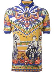футболка-поло с принтом Carretto Siciliano  Dolce &amp;amp; Gabbana