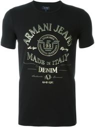 футболка с принтом-логотипом Armani Jeans
