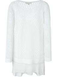 crochet ribbed long fit jumper Michael Michael Kors