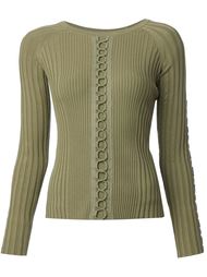 lace-up detail sweater Alexander Wang