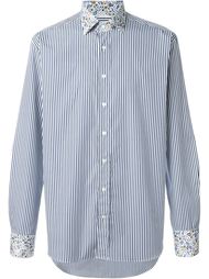 contrast collar striped shirt Etro