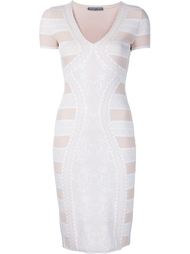 платье с V-образным вырезом Alexander McQueen