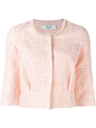 embellished collar cropped jacket Blugirl