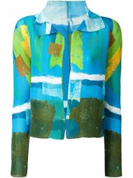 textured fitted jacket Issey Miyake Cauliflower