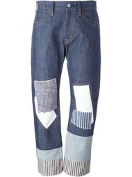 raw denim patchwork jeans Junya Watanabe Comme Des Garçons
