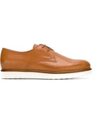 contrast sole lace up shoes Tod's