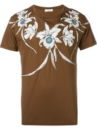 футболка с цветочным принтом Valentino