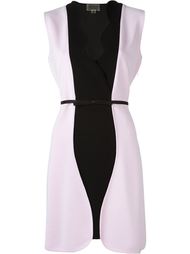 scalloped two-tone fitted dress Giambattista Valli