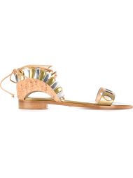'Lotus Flat' tie up sandals Paula Cademartori