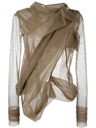 tulle zipped asymmetric jacket Rick Owens Lilies