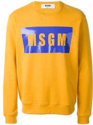 logo print sweatshirt MSGM