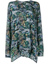 Tahiti Print Silk Top Faith Connexion