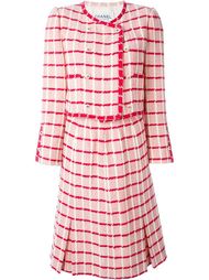 юбочный костюм в клетку Chanel Vintage