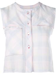 Sleeveless Check Top Filles A Papa