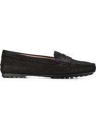 textured classic fit loafers Tod's