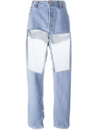 джинсы с прозрачными панелями Off-White