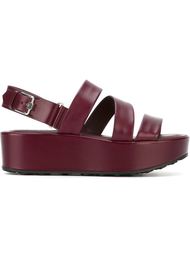 platform sling back sandals Tod's