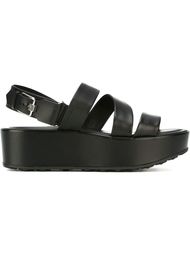 strappy platform sandals Tod's
