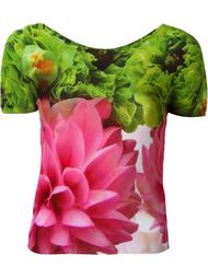 fitted floral print T-shirt Issey Miyake Cauliflower