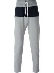 colour block drawstring joggers Tomas Maier