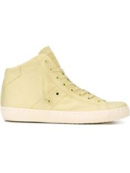 hi-top sneakers Leather Crown