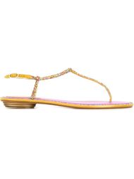 embellished T-bar sandals Rene Caovilla