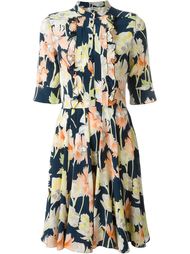 floral print button down pleated dress Cacharel