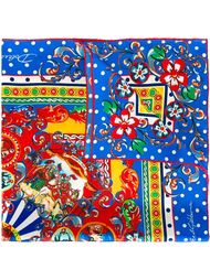 Carretto Siciliano print foulard Dolce & Gabbana