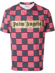 'All Over' stars and stripes logo print T-shirt Palm Angels