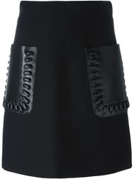 patch pocket mini skirt Fendi