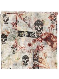 'Medieval Flower Skull' scarf Alexander McQueen