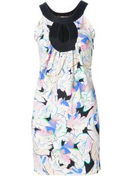 leaf print sleeveless dress  Roberto Cavalli