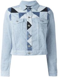 укороченная джинсовая куртка с лоскутным узором Diesel