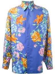 рубашка с цветочным принтом Versace Vintage