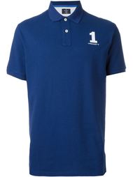 logo embroidery polo shirt Hackett