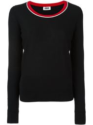 contrast neck detail jumper Sonia By Sonia Rykiel