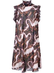 ruffle sleeve high neck long fitted 'Sierra' blouse Giambattista Valli