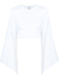 bell sleeve cropped top Rosie Assoulin